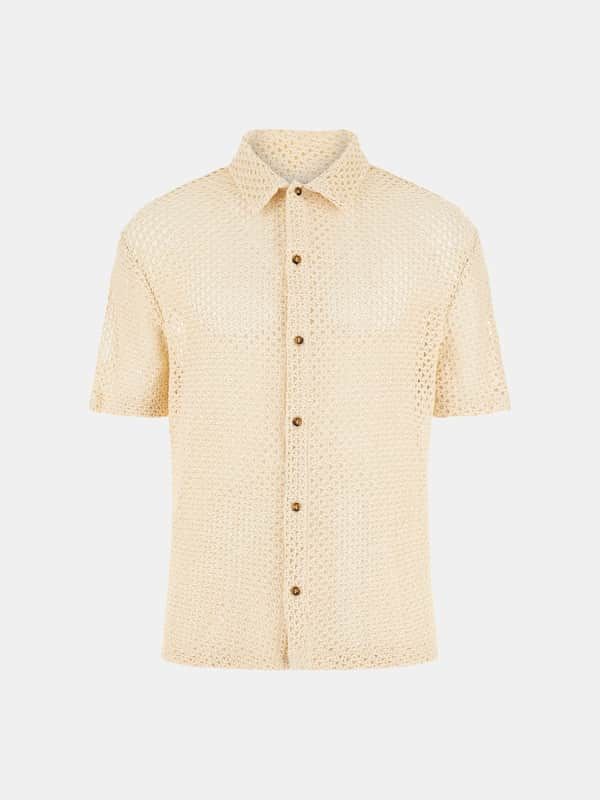 Camisa De Punto Calado - Guess - Modalova