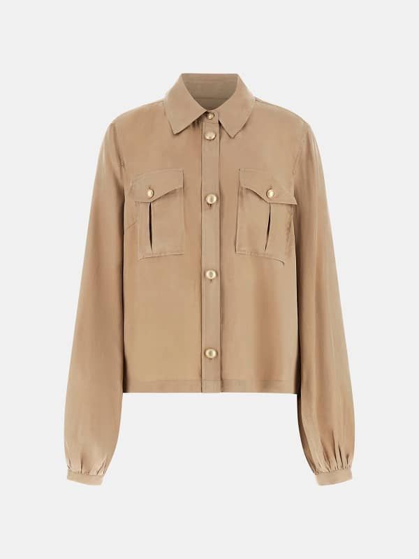Camisa De Mezcla De Viscosa - Guess - Modalova