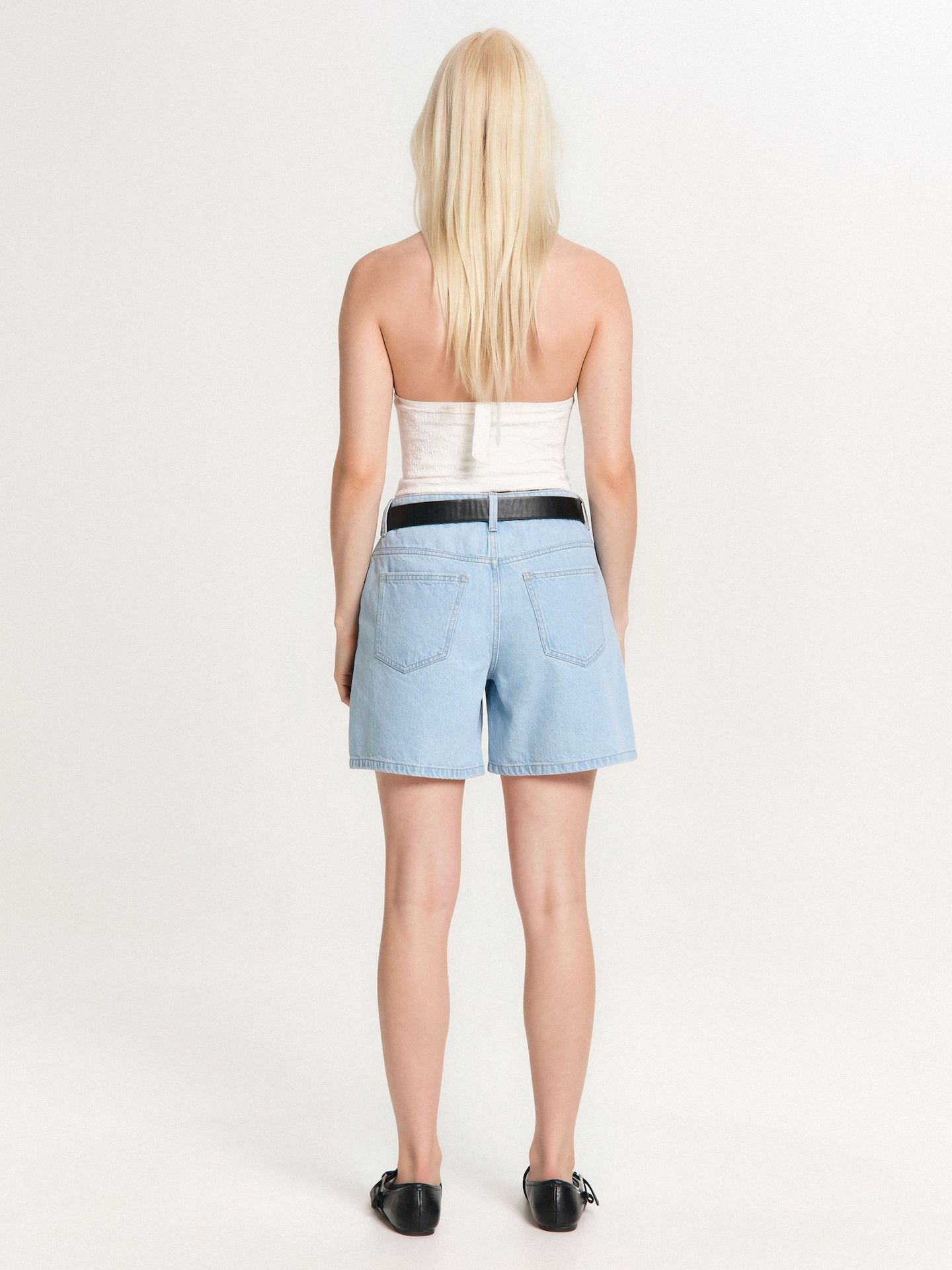 Cropp - Bermudas vaqueras - Azul - Cropp - Modalova