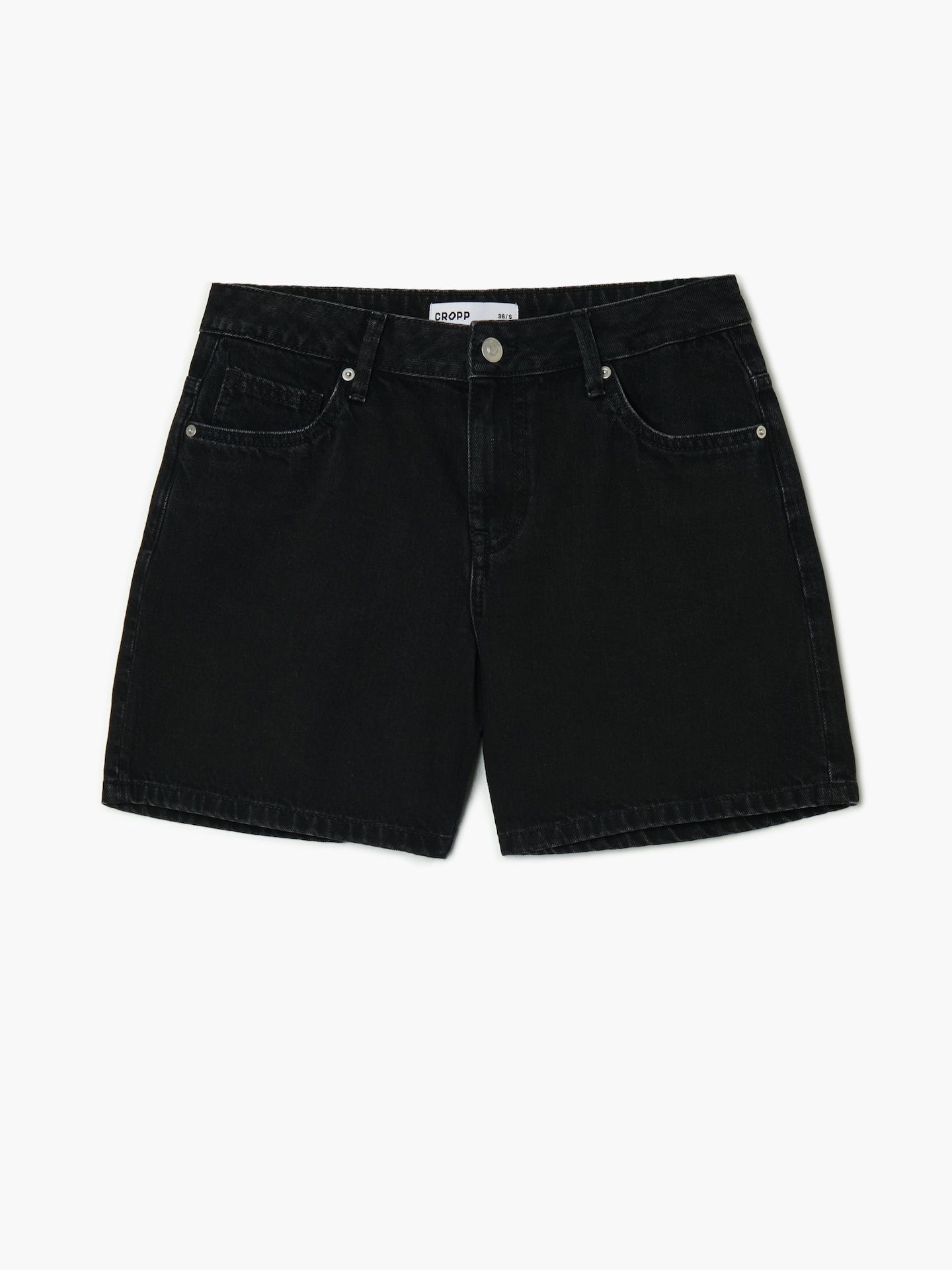 Cropp - Bermudas vaqueras - Negro - Cropp - Modalova