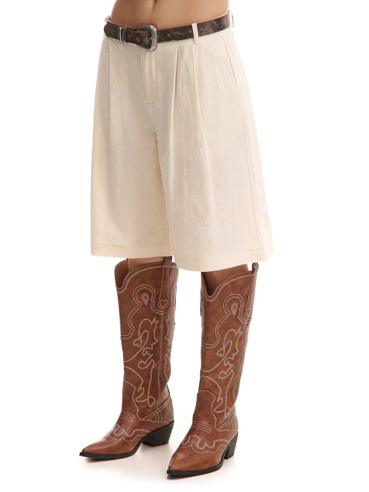 Cropp - Bermudas - crema - Cropp - Modalova