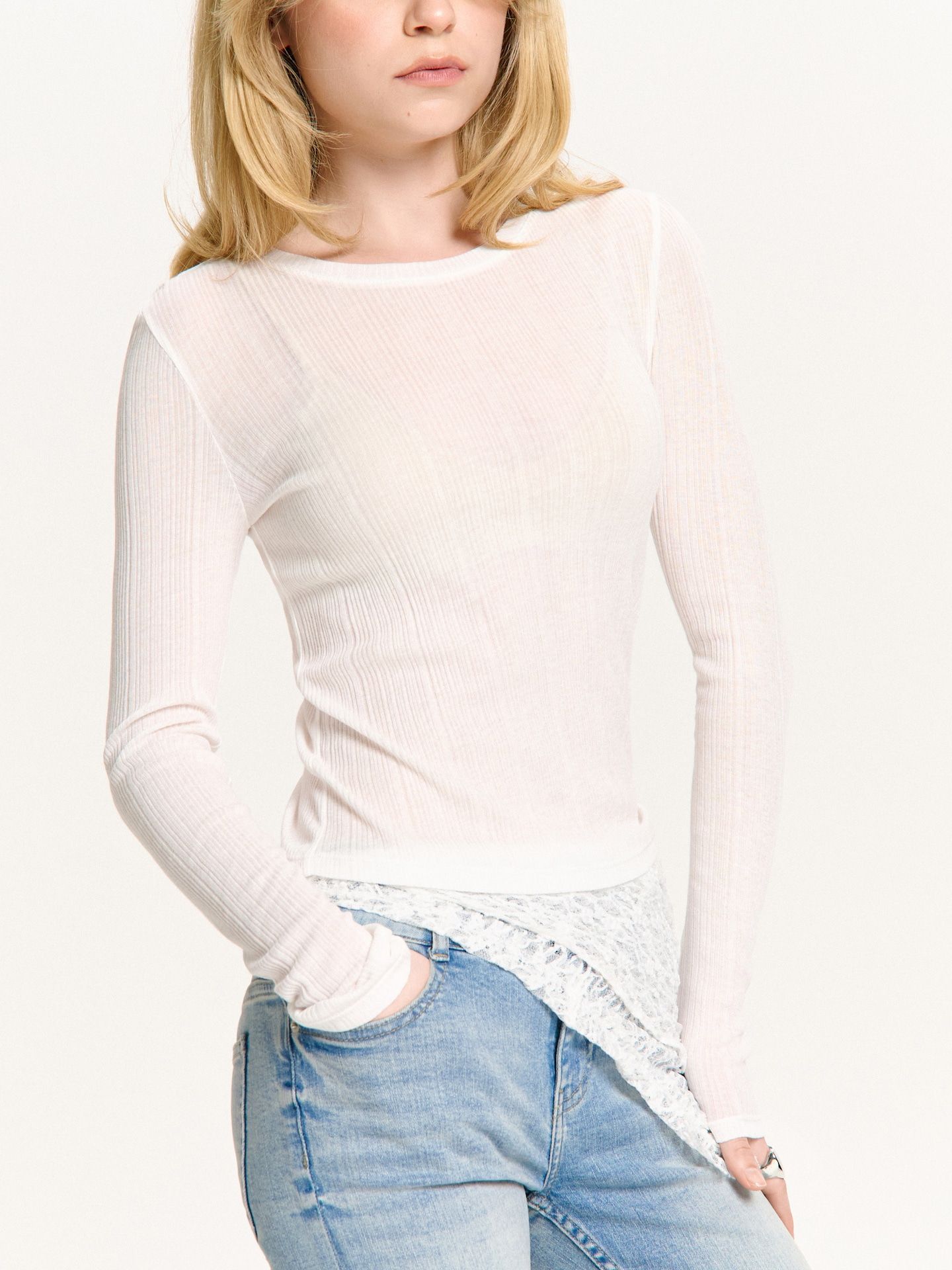 Cropp - Blusa blanca - Blanco - Cropp - Modalova