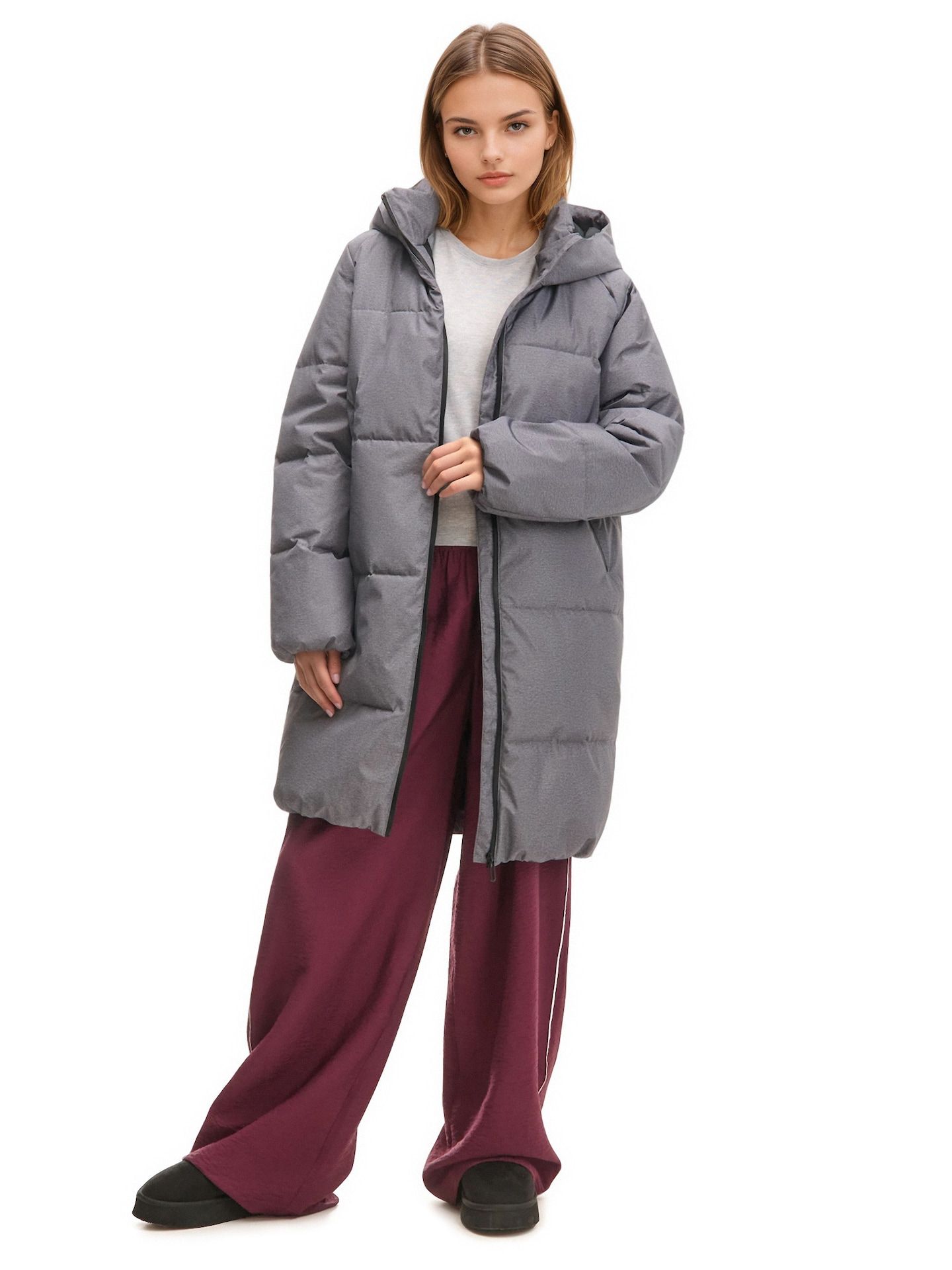 Abrigo acolchado con capucha - Cropp - Modalova