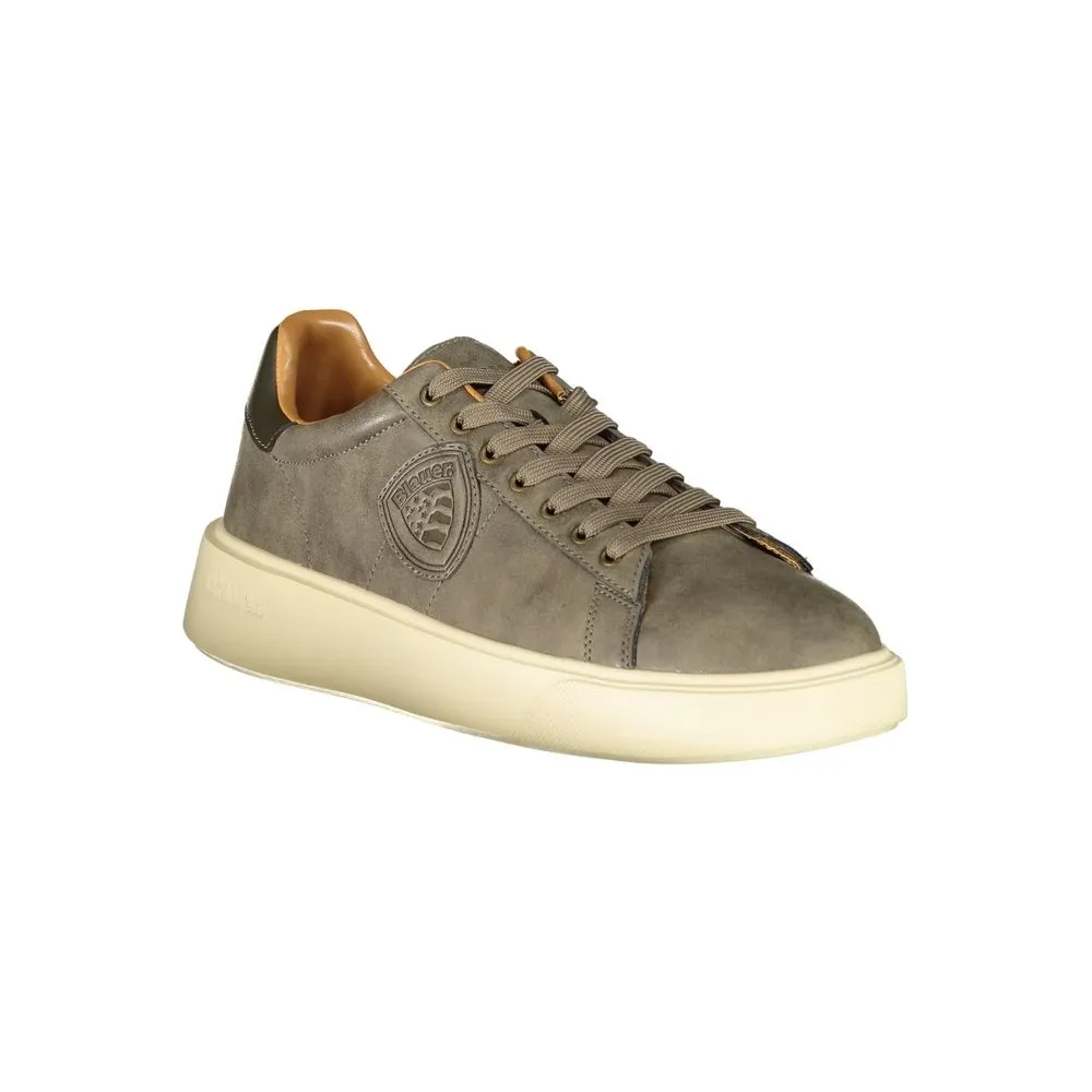 Beige Polyester Sneaker with Sporty Details - Blauer - Modalova