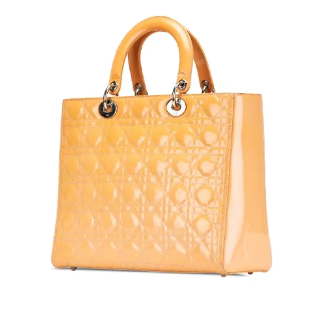 Pre-owned Vintage Leather Handbag - Dior Vintage - Modalova