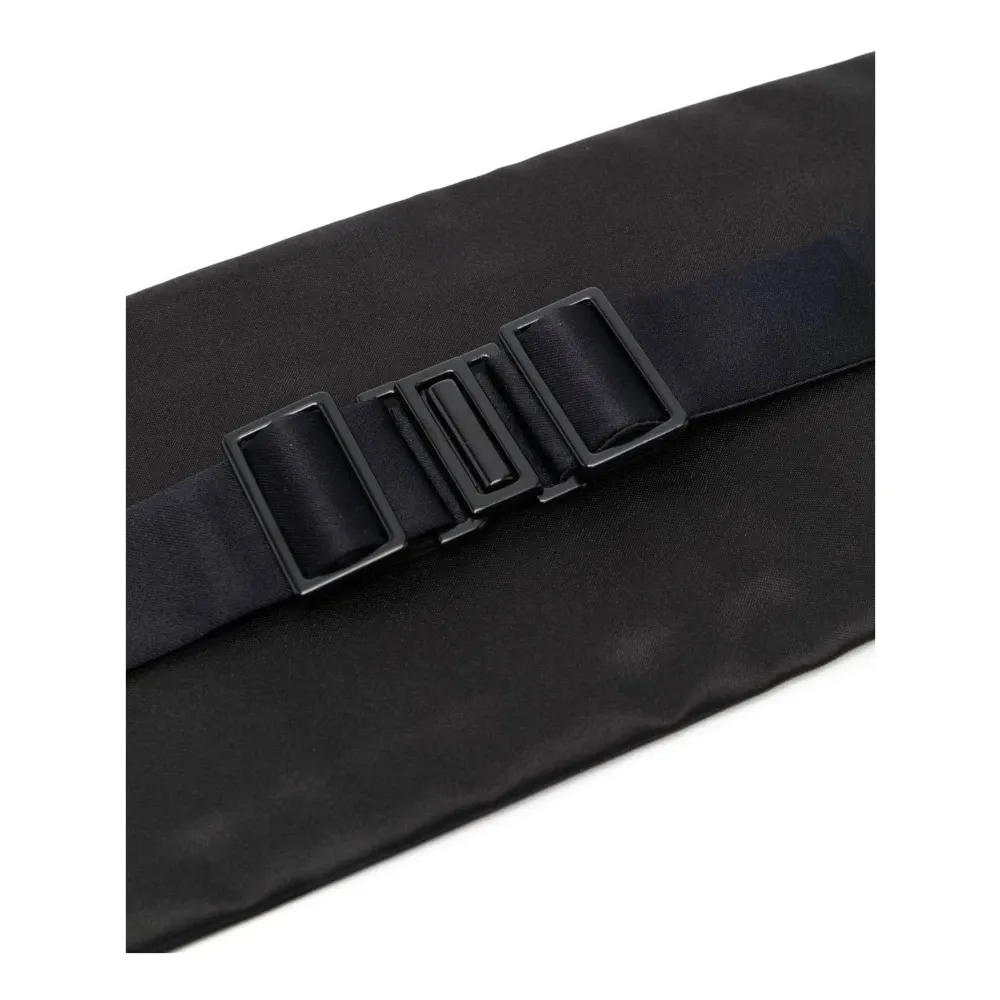Black Panelled Elasticated Wraparound Belt - Tagliatore - Modalova