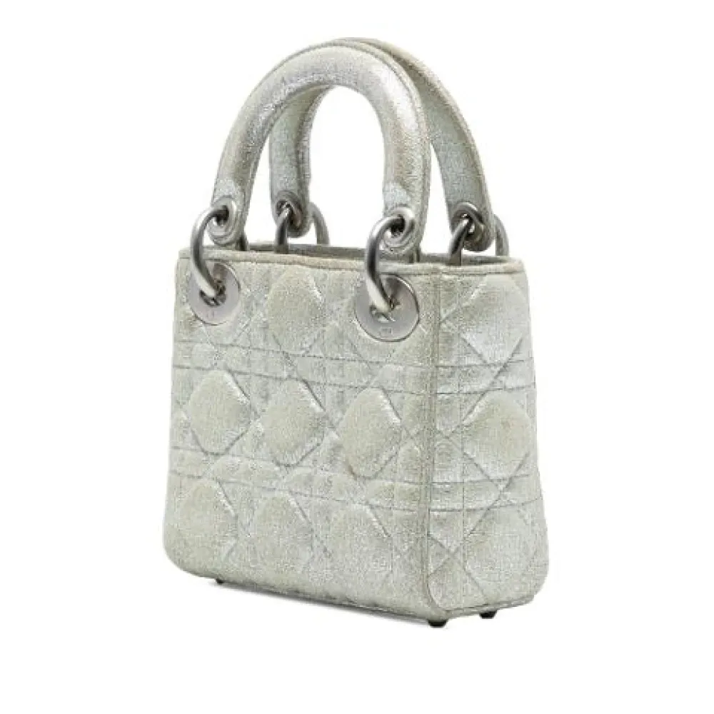 Pre-owned Vintage Leather Handbag - Dior Vintage - Modalova