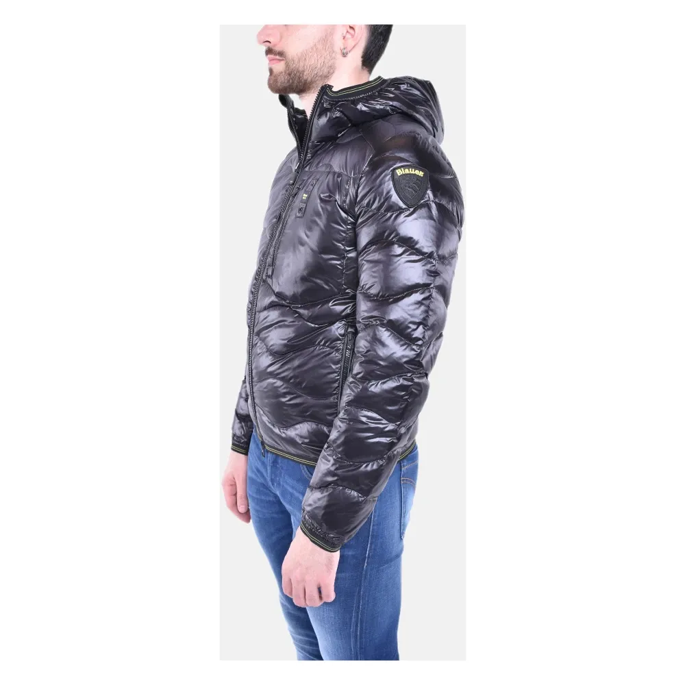 Short Padded Jacket with Hood - Blauer - Modalova