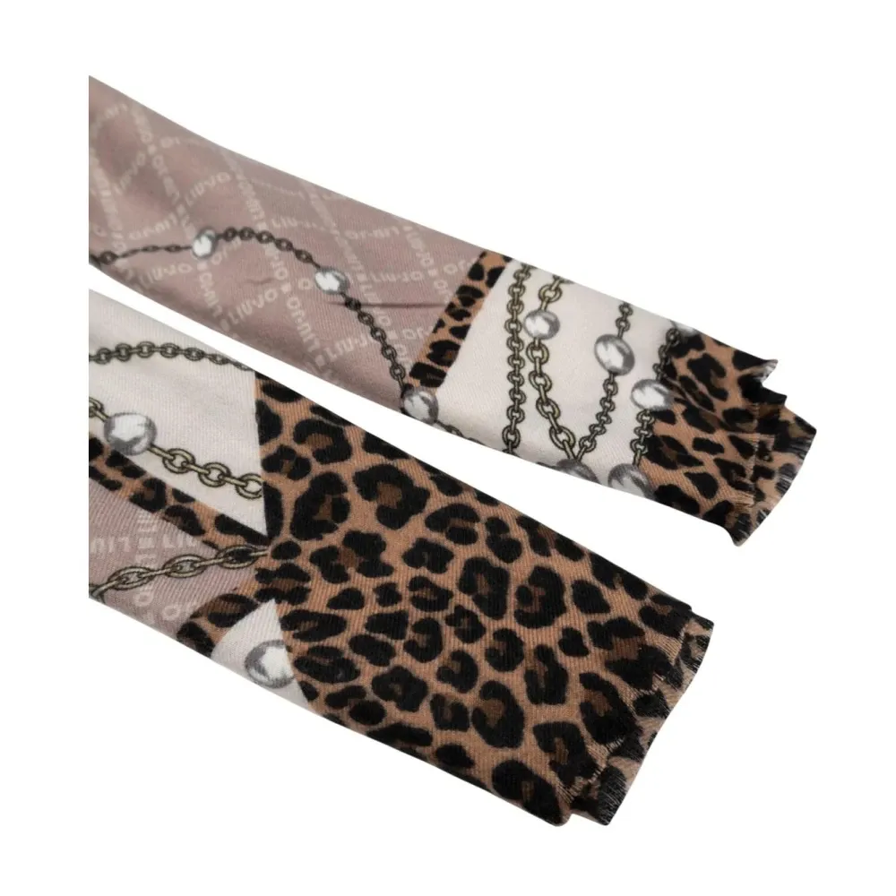 Leopard Print Polyester Scarf - Liu Jo - Modalova