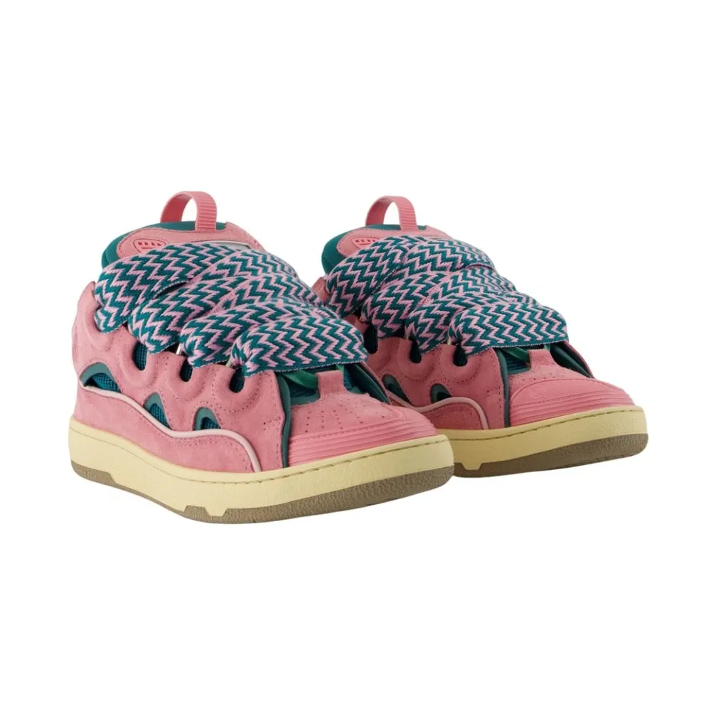 Curb Leather Sneakers - Lanvin - Modalova
