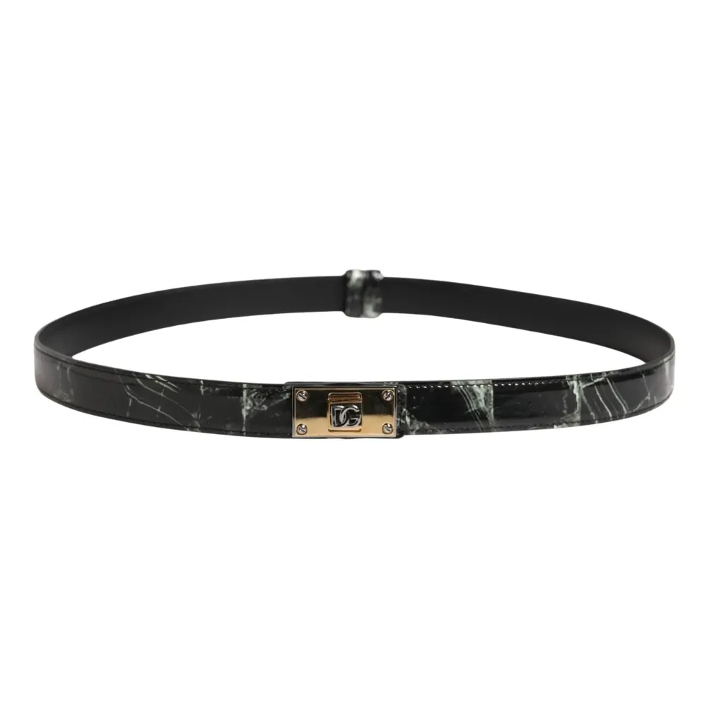 DG Logo Buckle Leather Belt - Dolce & Gabbana - Modalova