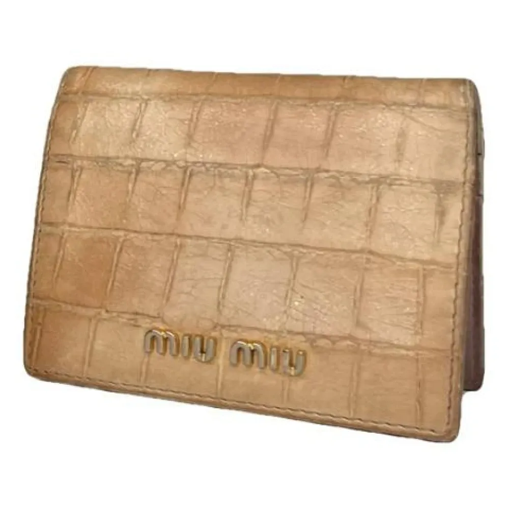 Pre-owned Wallet - Miu Miu Pre-owned - Modalova