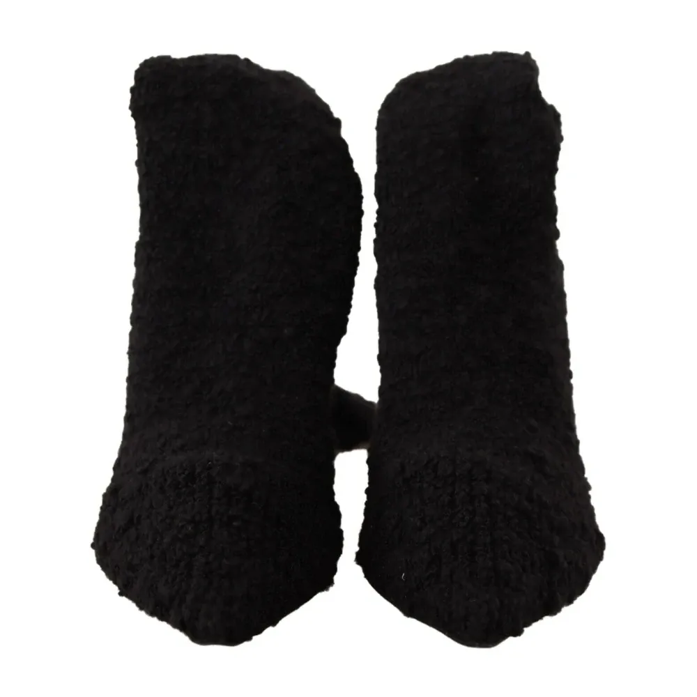 Luxury Black Stretch Sock Boots - Dolce & Gabbana - Modalova