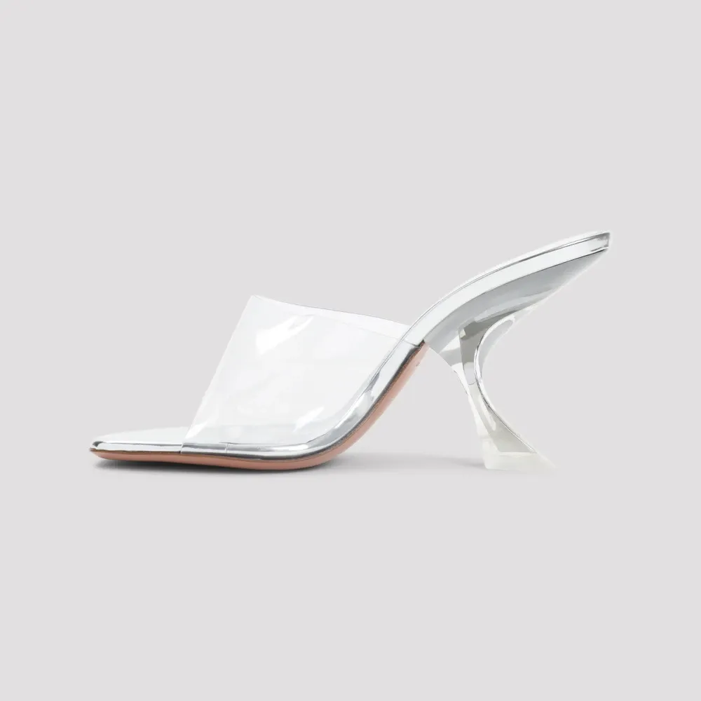 Glass Slipper PVC Heels 9cm - Amina Muaddi - Modalova