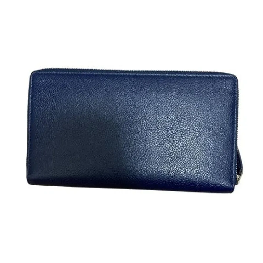 Pre-owned Leather Long Zip Wallet - Balenciaga Vintage - Modalova