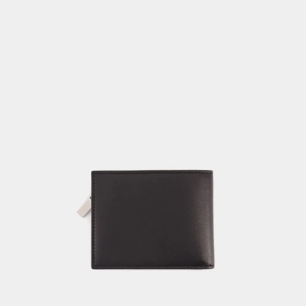 In1 Leather Wallet - Black/Silver - Alexander McQueen - Modalova