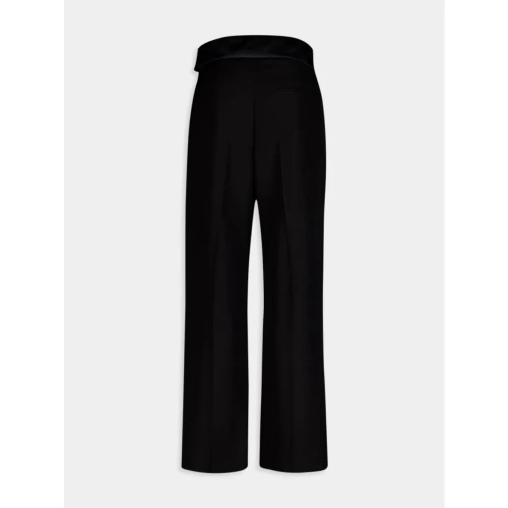 Black Wool Tuxedo Trousers - Stella McCartney - Modalova