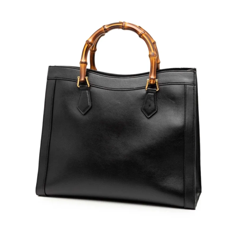 Pre-owned Bamboo Handle Tote Bag - Gucci Vintage - Modalova