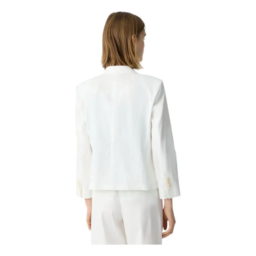 White Linen Slim Fit Blazer - Theory - Modalova