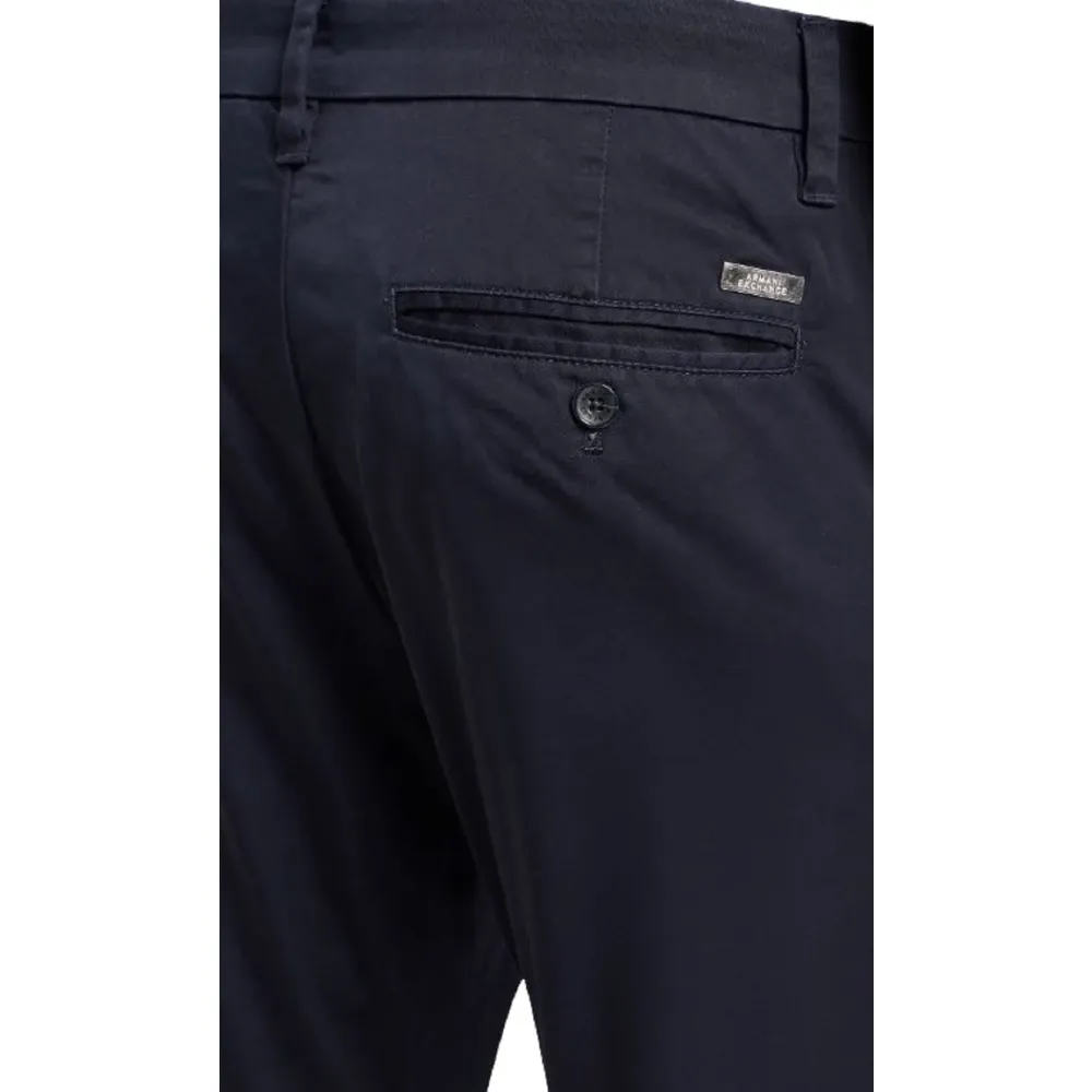 Blue Trousers High Waist Regular Fit - Armani Exchange - Modalova