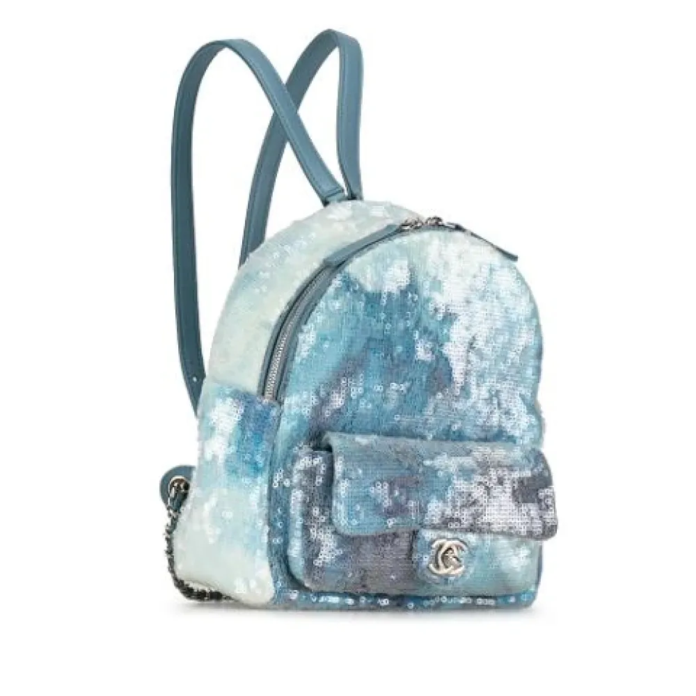 Pre-owned Mesh Sequin Backpack - Chanel Vintage - Modalova