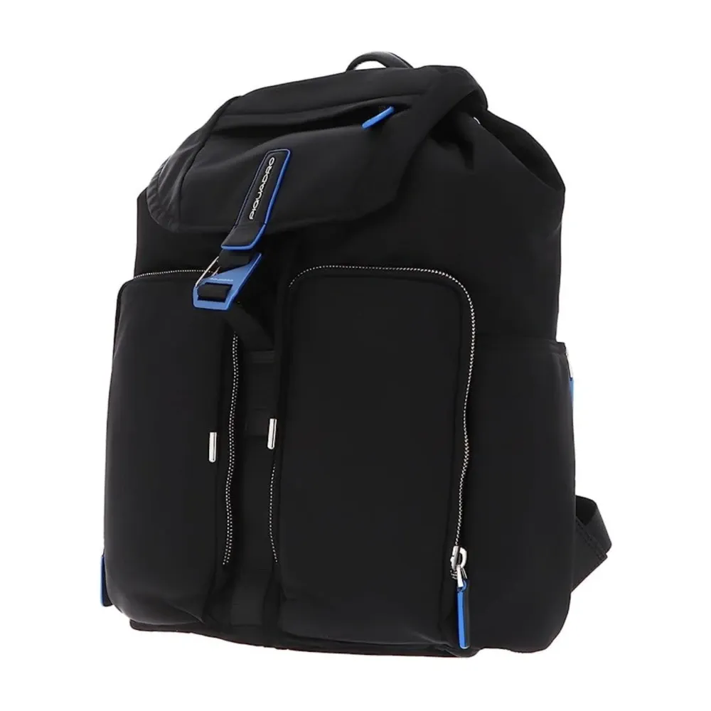 Fabric Laptop Backpack Black Men - Piquadro - Modalova