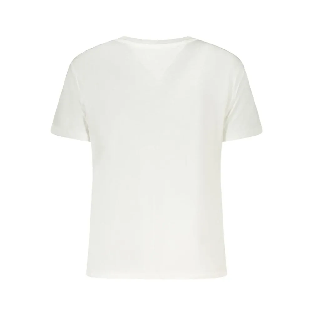 White Cotton Women T-Shirt - Tommy Hilfiger - Modalova