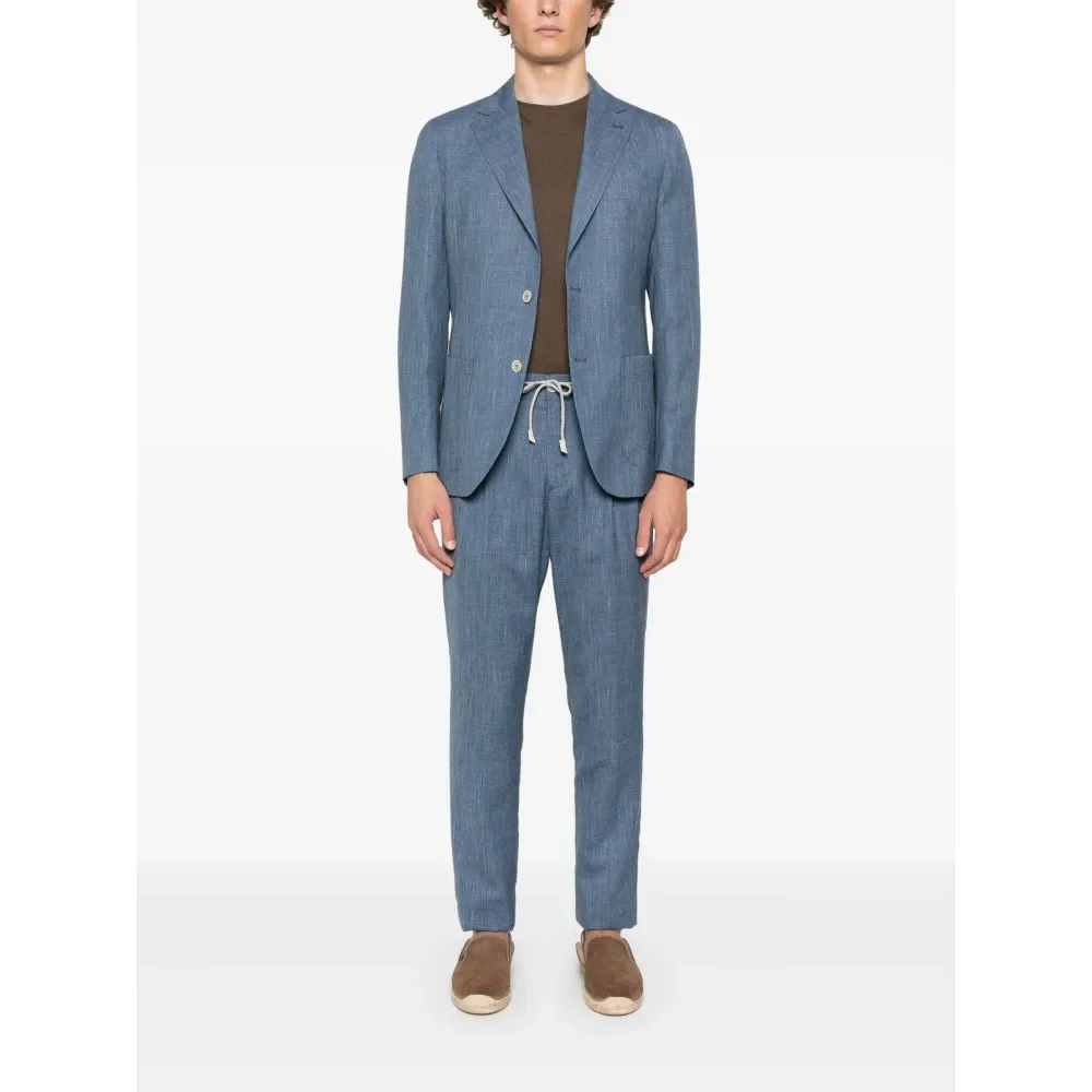 Luxury Wool Silk Linen Suit - Eleventy - Modalova