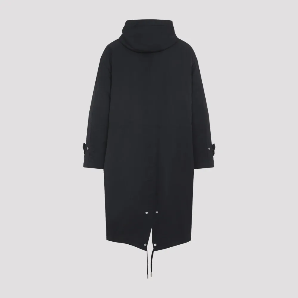 Nylon Sergé Padded Parka Jacket - Ami Paris - Modalova