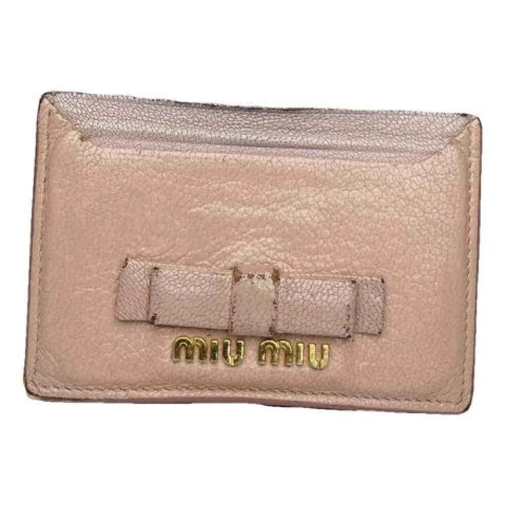 Pre-owned Wallet - Miu Miu Pre-owned - Modalova