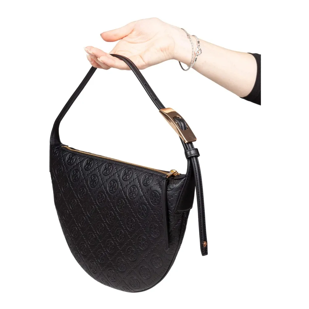 Hammered Half-Moon Bag - Tory Burch - Modalova