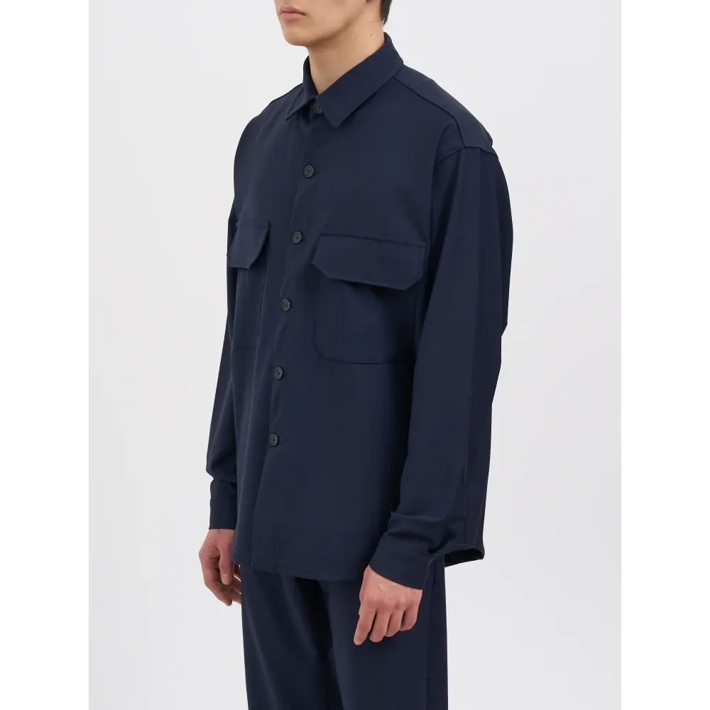 Overshirt Misto Lana - White Sand - Modalova