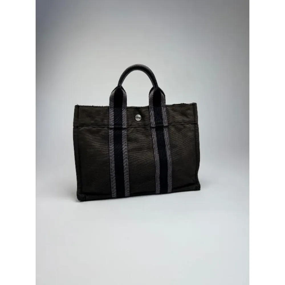 Borsa Tote Pre-owned in Tela - Hermès Vintage - Modalova