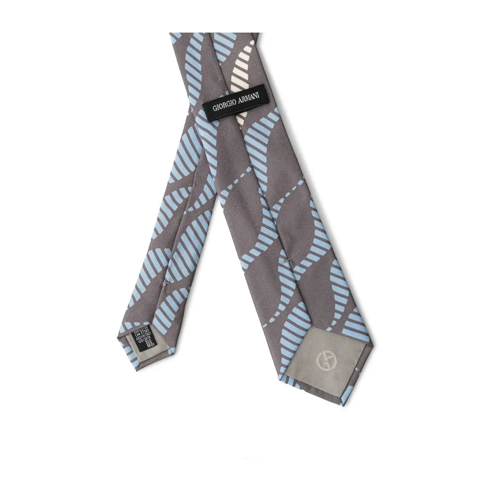 Gray Silk Tie Elegant Style - Giorgio Armani - Modalova
