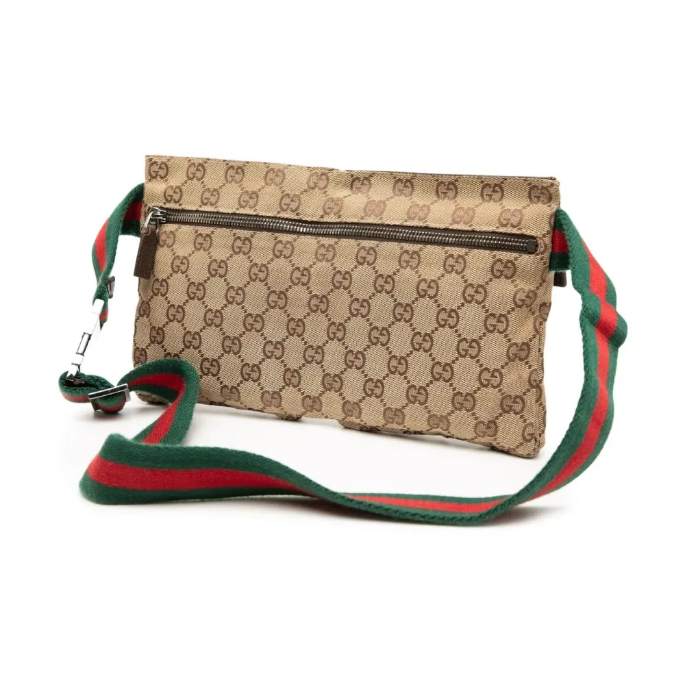Pre-owned GG Monogram Canvas Belt Bag - Gucci Vintage - Modalova