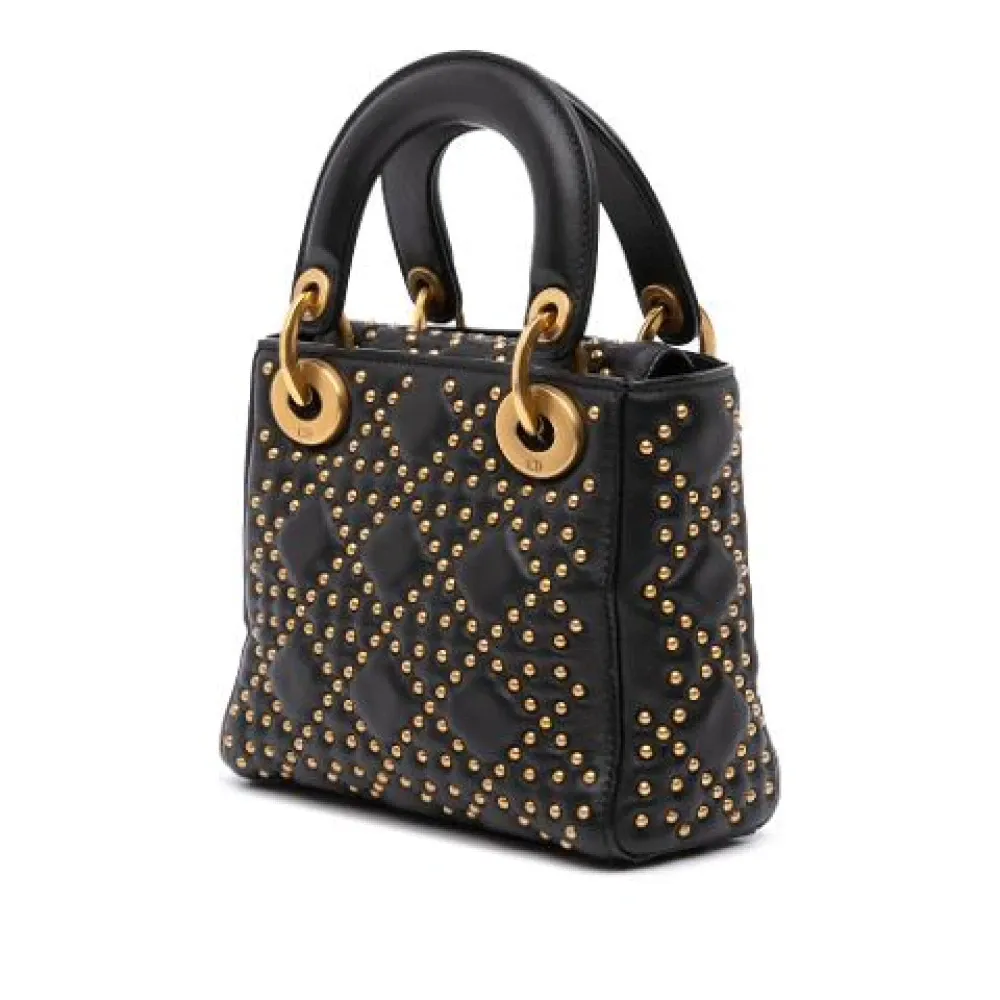 Pre-owned Vintage Leather Handbag - Dior Vintage - Modalova