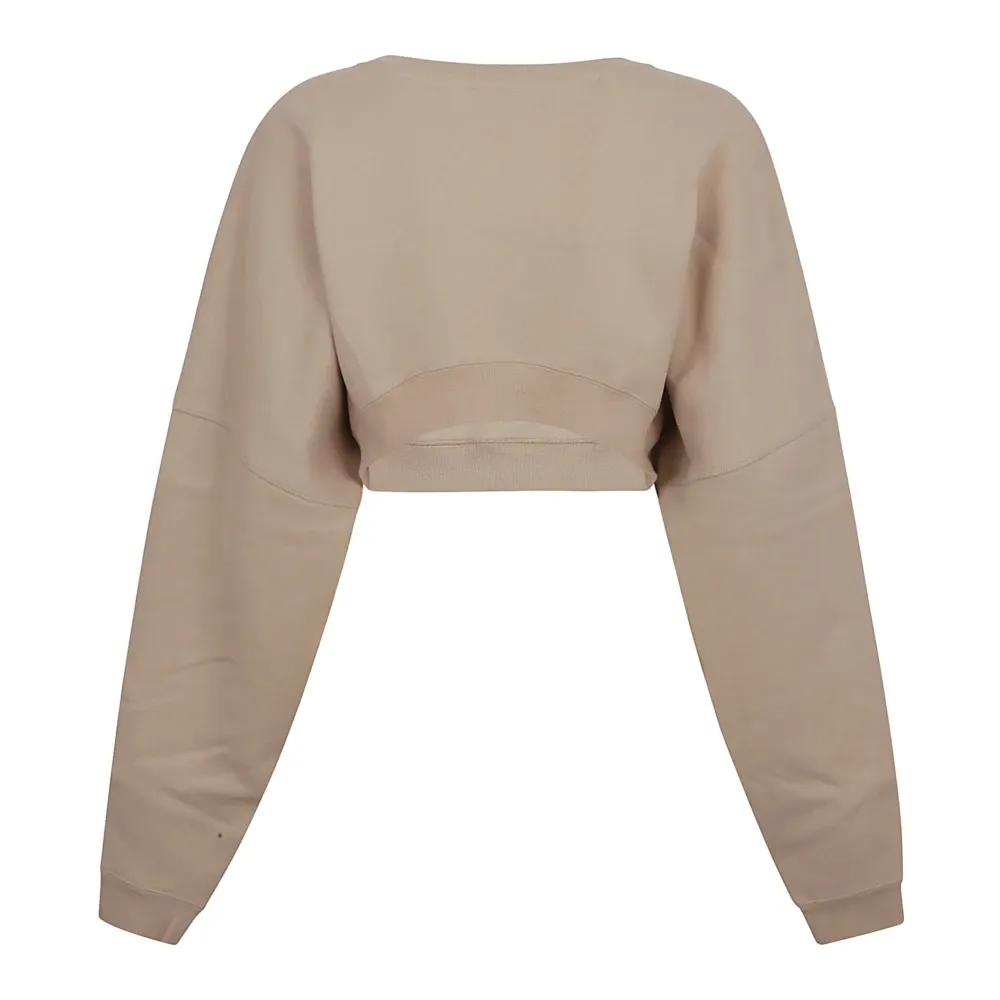 Cropped Sweatshirt - Saint Laurent - Modalova