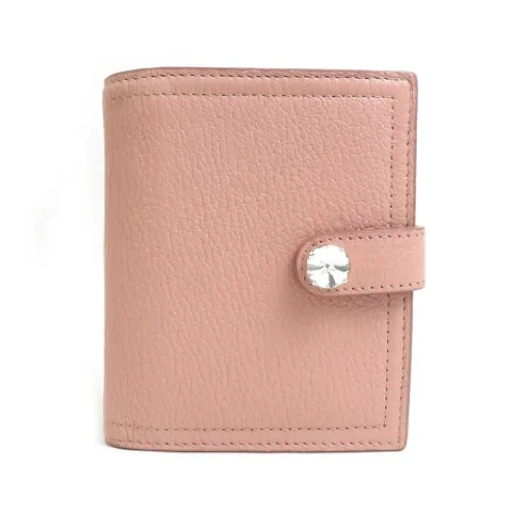 Pre-owned Leather Wallet - Miu Miu Pre-owned - Modalova