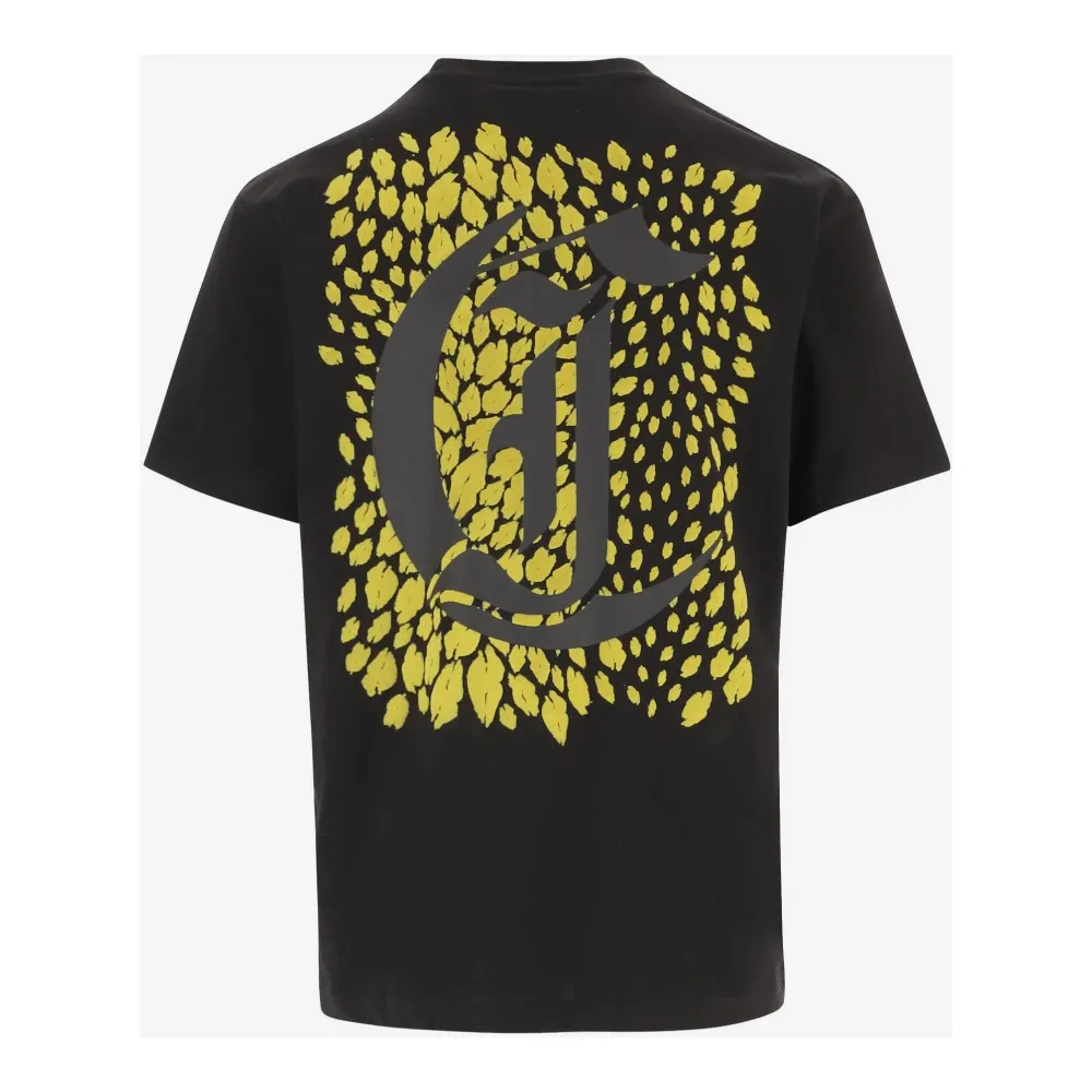 T-shirt in cotone con stampa logo - Just Cavalli - Modalova