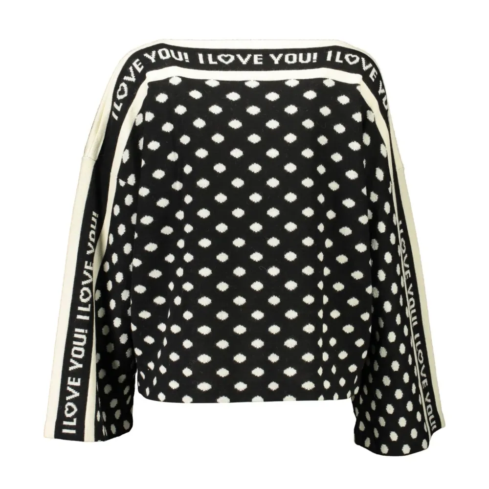 Black Sweater Boat Neck Long Sleeve - Blugirl - Modalova