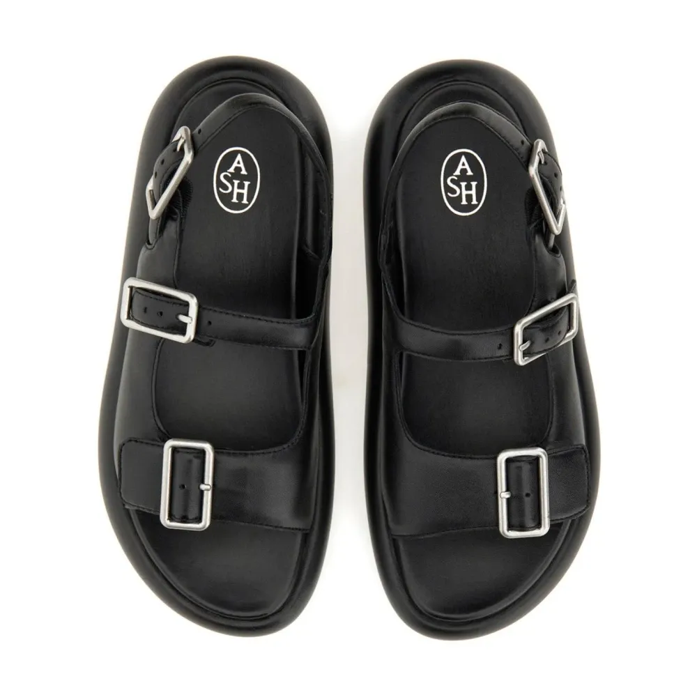 Platform Slingback Sandals with Double Buckle Detail - ASH - Modalova