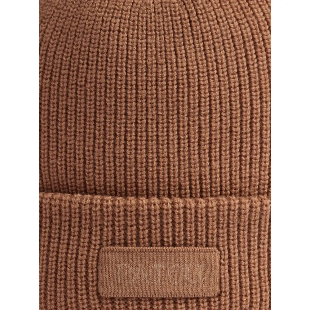 Brown Merino Wool Knit Hat - Patou - Modalova
