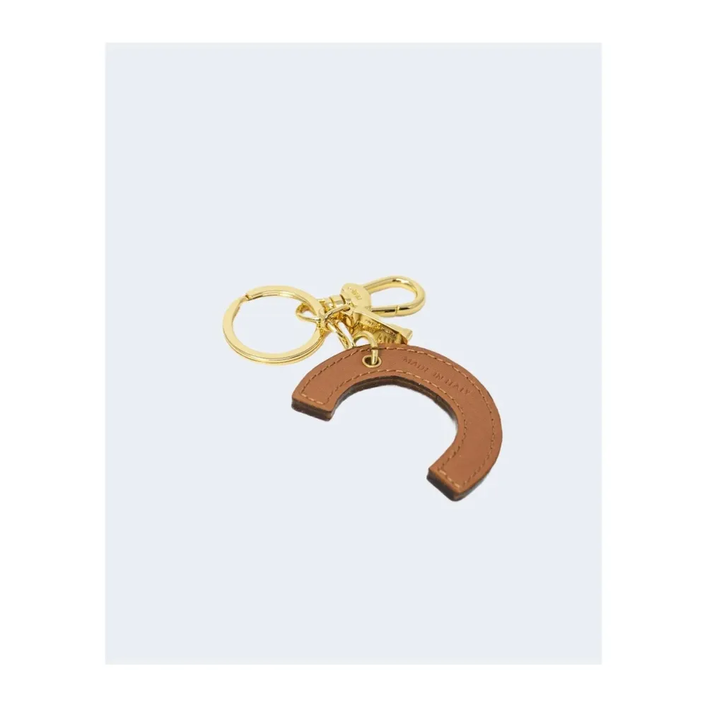 Beige Geo Map Keychain Letter C - Alviero Martini 1a Classe - Modalova