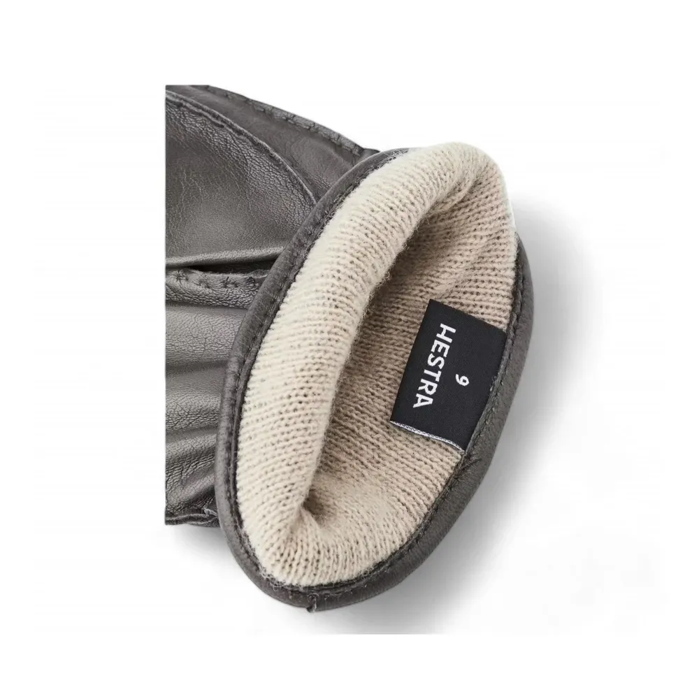Men's Leather Winter Gloves with Wool - Hestra - Modalova