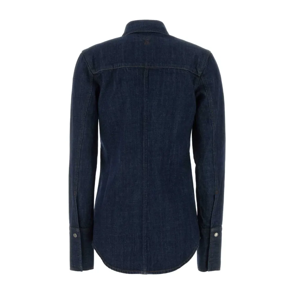 Cotton Sharp Collar Shirt - Ami Paris - Modalova