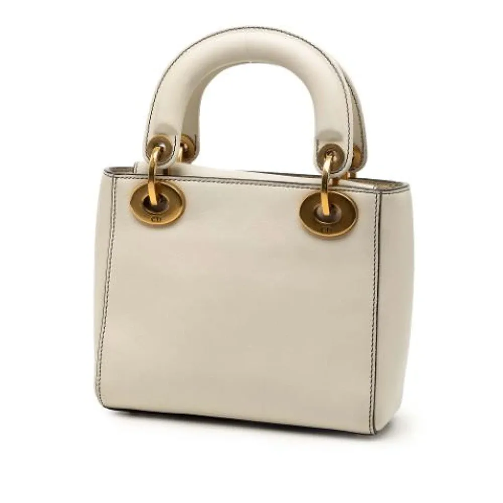 Pre-owned Vintage Leather Handbag - Dior Vintage - Modalova