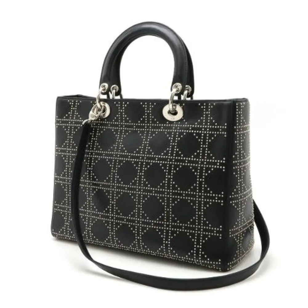 Pre-owned Leather Handbag - Dior Vintage - Modalova