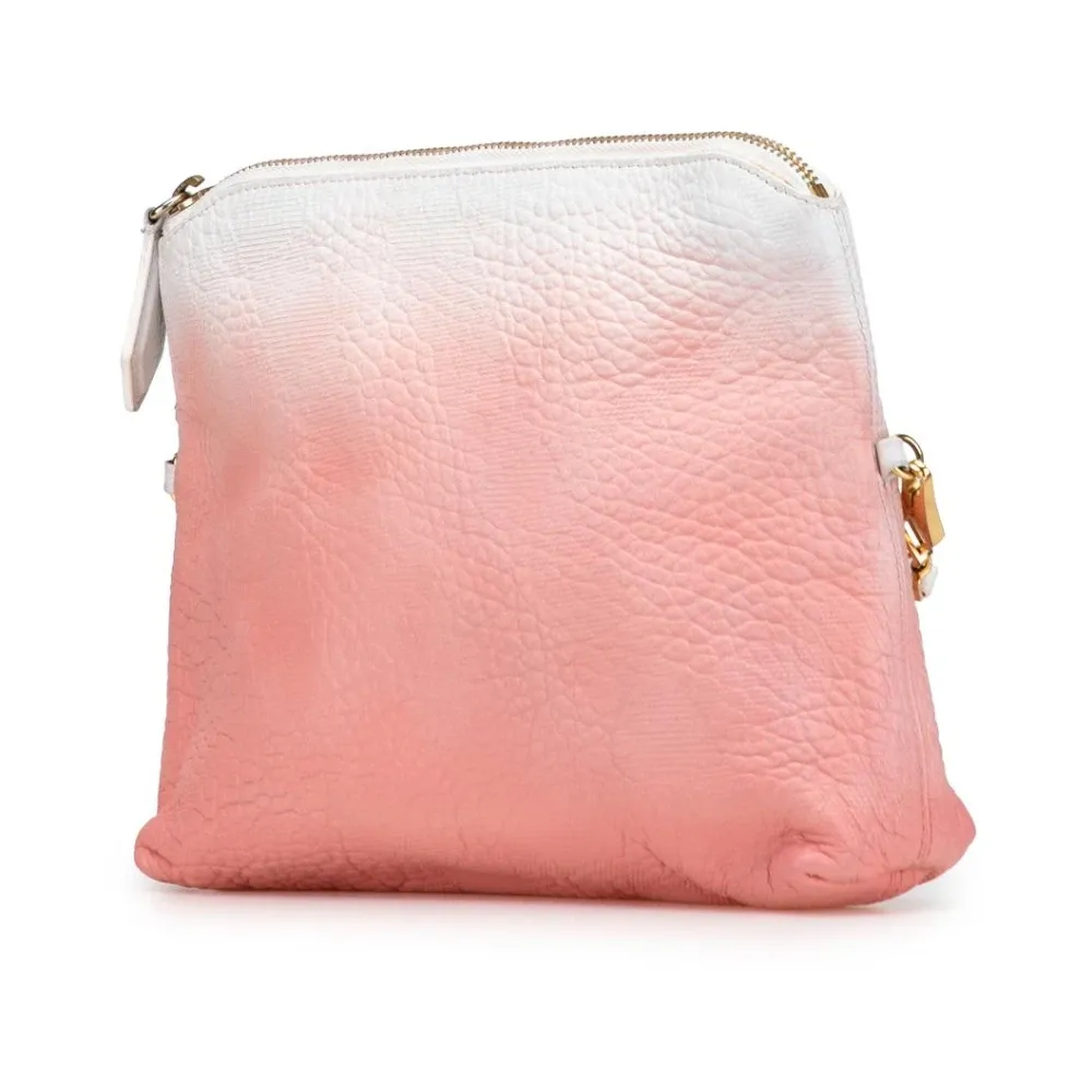 Pre-owned Textured Leather Handbag with Adjustable Shoulder Strap - Burberry Vintage - Modalova