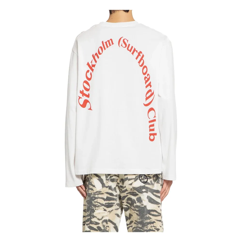 White Jersey Long Sleeve T-shirt - Stockholm Surfboard Club - Modalova
