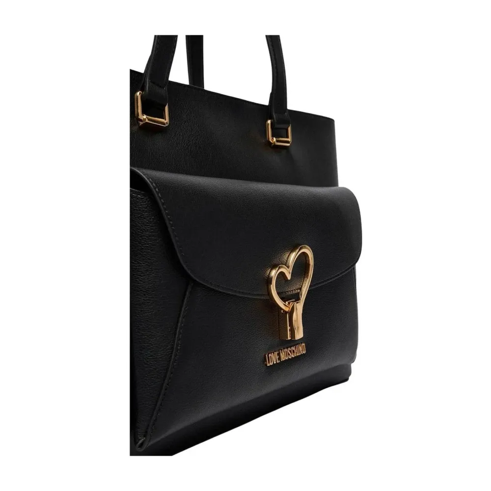 Polyethylene Handbag with Top Handles - Love Moschino - Modalova